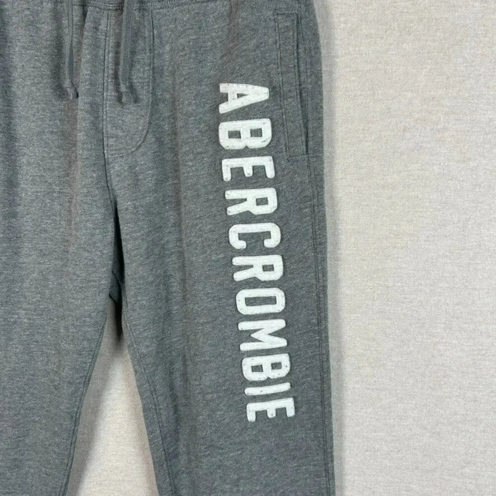 Abercrombie & Fitch Womens Gray Sweatpants Size‎ XS Spell Out Preppy Joggers